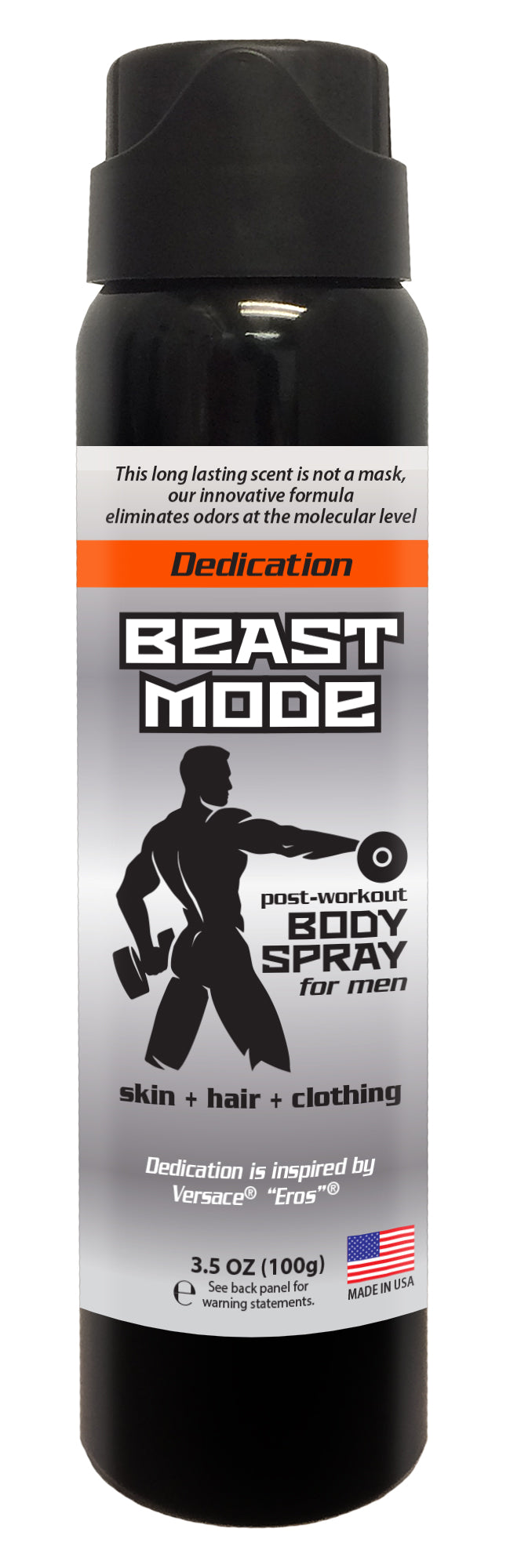 Beast Mode - Men’s Post Workout Body Spray 3.5oz (DEDICATION)