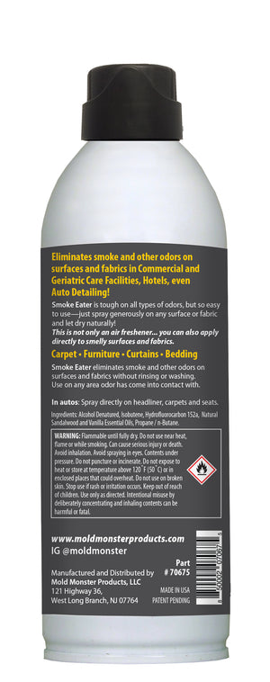 Smoke Eater Pro 16 oz Commercial Strength Fabric Odor Eliminator (SANDLEWOOD-VANILLA)